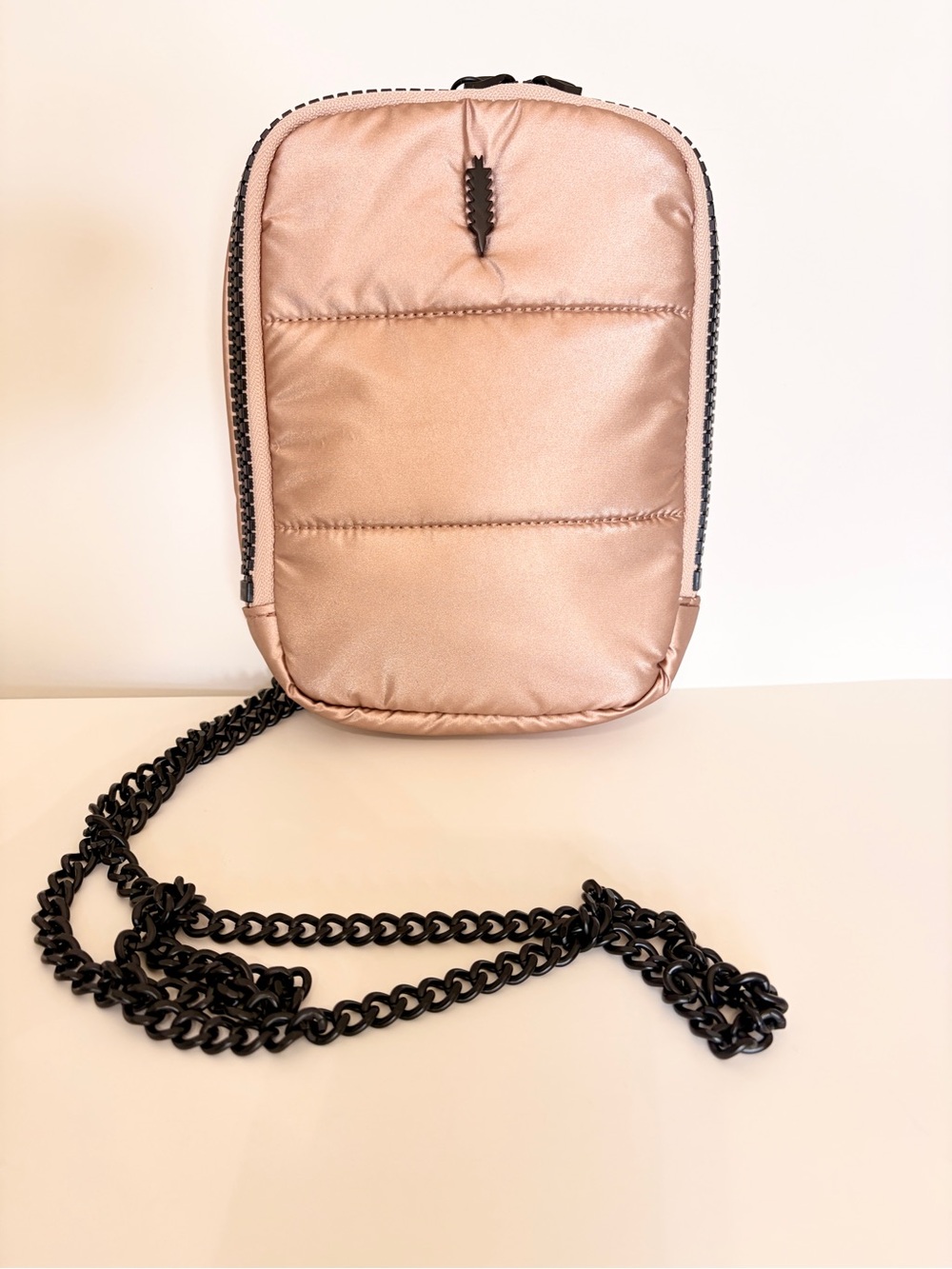 Thacker New York Rose Gold Puffer Crossbody